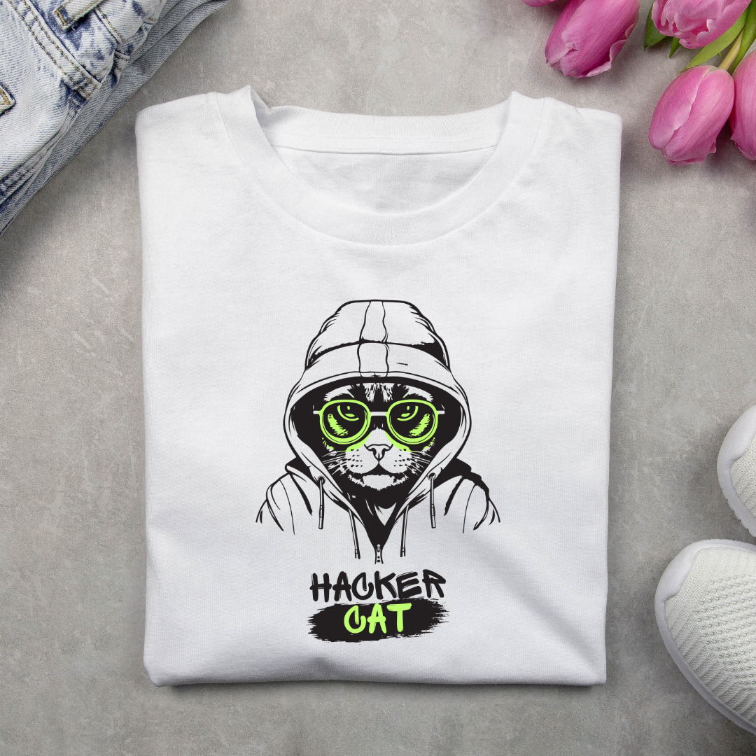 Hacker Cat T-shirt